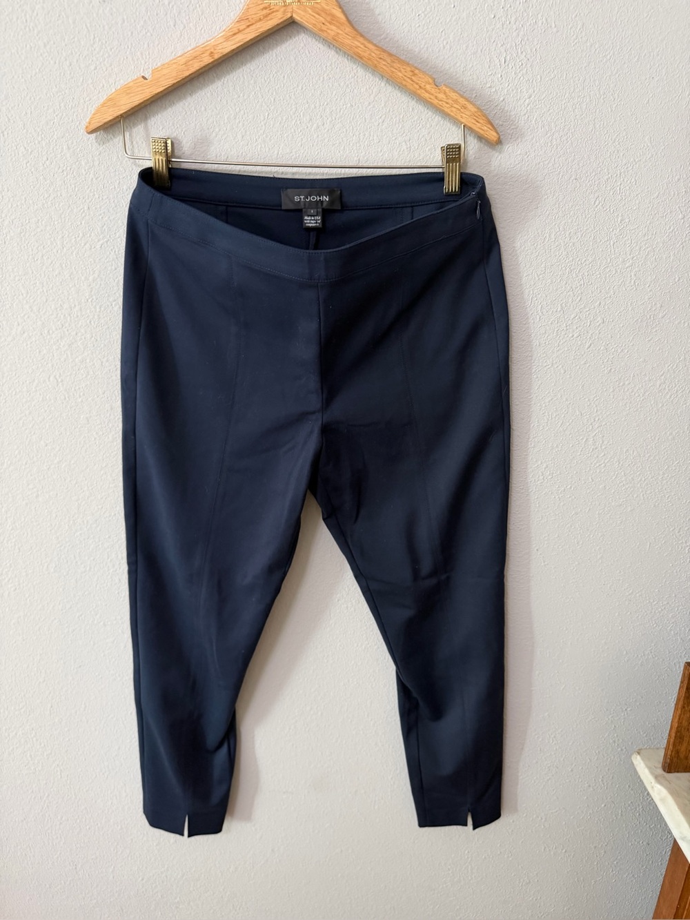 ST. JOHN NAVY BLUE  stretch TROUSERS SIZE 6